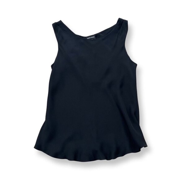 Giorgio Armani black silk tank top size 46 - Picture 1 of 5